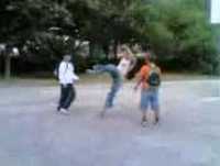 Nazi versus Noddy . lol rotfl moon kick gone wrong