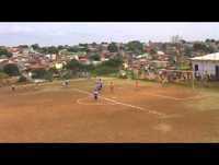 New talent soccer in Brazil, Samuel faz drible lindo e amigo faz golaço na festa super craque