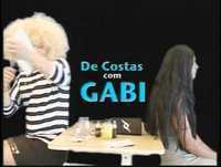 É de Graça de costas com Gabi