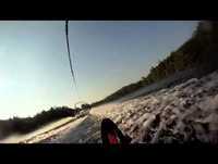 Slalom skiing @22off with GoPro