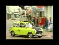 Mr Bean - Driving on roof of car