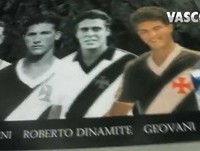 Painel no vestiário principal homenageia ídolos do Vasco
