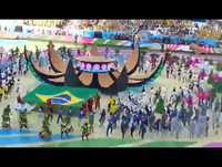 Inicio da Abertura da Copa do mundo 2014