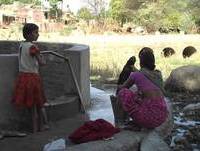Doing laundry in rural India