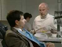 mr.bean with dentist.